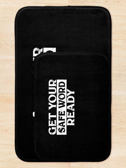 BDSM Get Your Safe Word Ready Fetish Bath Mat