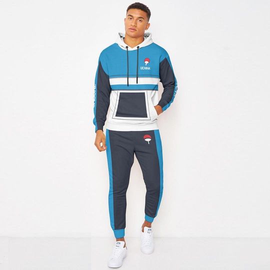 Sasuke Hoodie And Jogger Set Anime Clothes