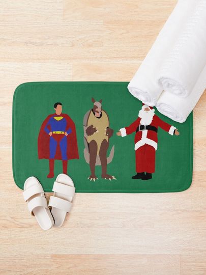 The Christmas Heroes Bath Mat