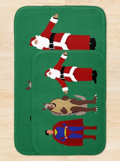 The Christmas Heroes Bath Mat
