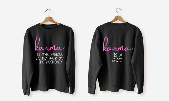 Karma is my boyfriend lyrics group Double Sided T-shirt