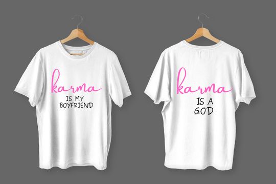 Karma is my boyfriend lyrics group Double Sided T-shirt