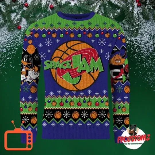 Space Jam Christmas Jumper Christmas Ugly Sweater