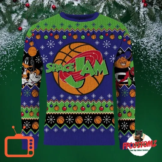 Space Jam Christmas Jumper Christmas Ugly Sweater