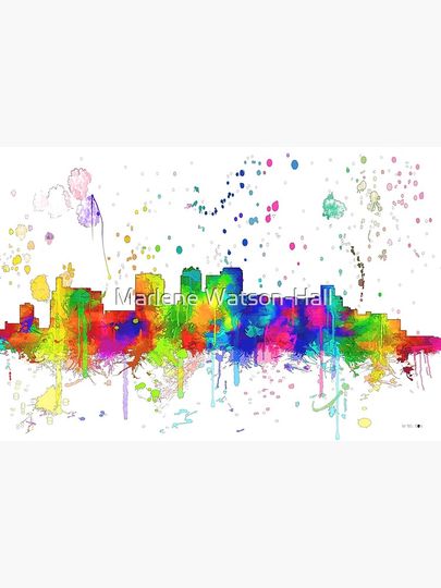 Birmingham Albm skyline - Line & Ink 3 Poster