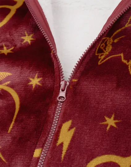 Harry Potter Red Icon All Over Blanket Hoodie