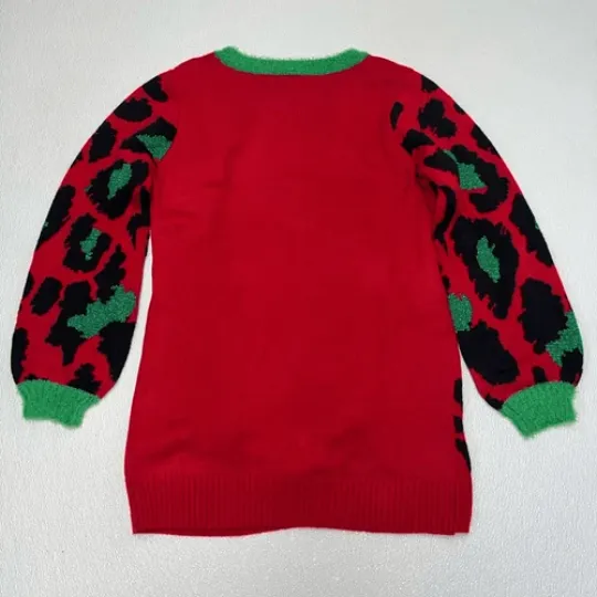 33 Degrees Women's Lama Christmas Ugly Sweater Multicolor Size L NWT