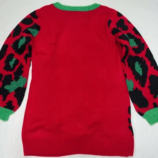 33 Degrees Women's Lama Christmas Ugly Sweater Multicolor Size L NWT