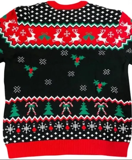 Mike Tyson "Merry Chrithmith" Ugly Christmas Sweater Unisex Size XL