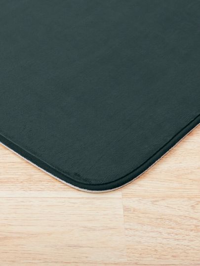 Solid Dark Green  Bath Mat