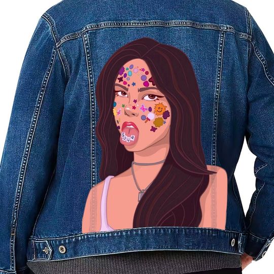 Olivia Rodrigo Jean Jacket | Denim Jacket, Sour Jean Jacket, Guts Jean Jacket