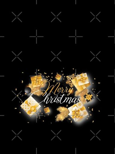 MERRY CHRISTAMAS GOLD Gift iPhone Case