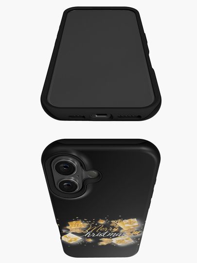 MERRY CHRISTAMAS GOLD Gift iPhone Case