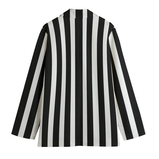 Black and White Leisure Blazer