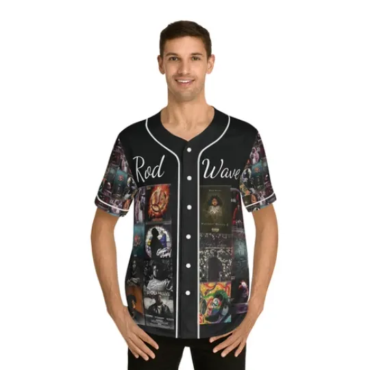 Rod wave baseball jersey men
