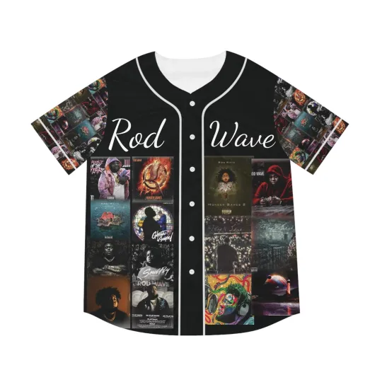 Rod wave baseball jersey men