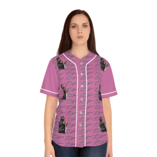 womens rod wave baseball jersey pink last lap