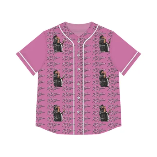 womens rod wave baseball jersey pink last lap