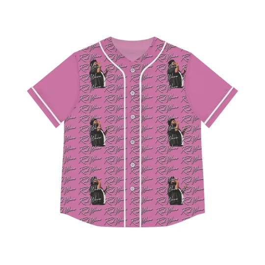 womens rod wave baseball jersey pink last lap