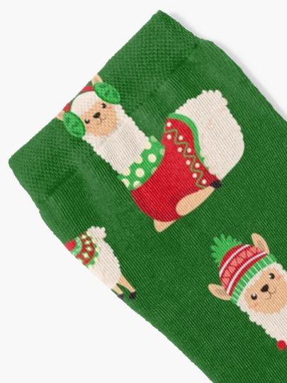 Christmas Lama Socks
