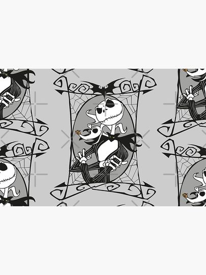 Jack Skellington and Zero - The Nightmare Before Christmas Bath Mat