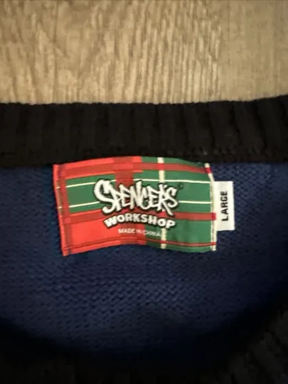 Scream Ghost Face Christmas Ugly Sweater Size Large Light Up And Screaming Sound