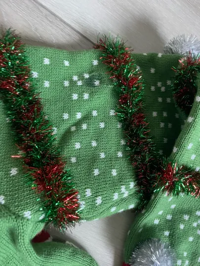 Spencers Elf Ugly Christmas Sweater With Lights Large Men