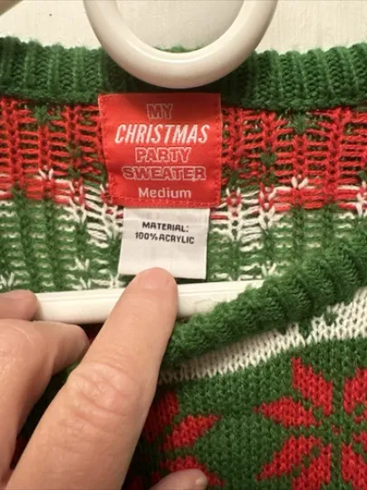 MY Xmas PARTY Nutcracker Unisex Women Men Pullover Sweater Acrylic Ugly Mediuim