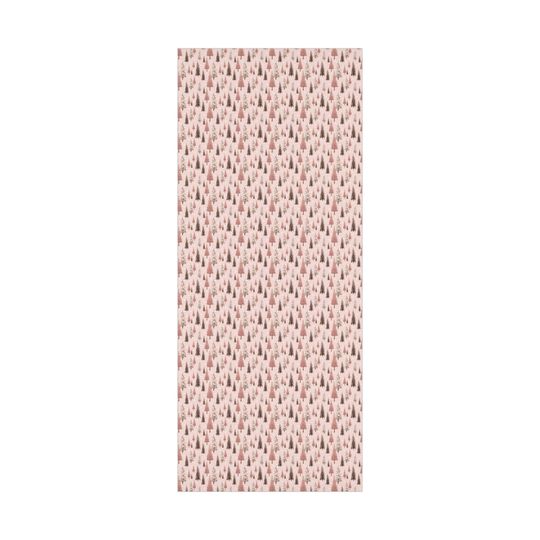 Pink Christmas Tree Wrapping Paper, Merry Christmas Wrapping Paper, Vintage Gift Wrap, Christmas gift wrap