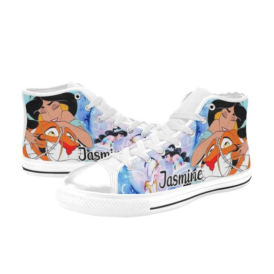 Princess Jasmine Aladdin High Top Shoes Sneakers