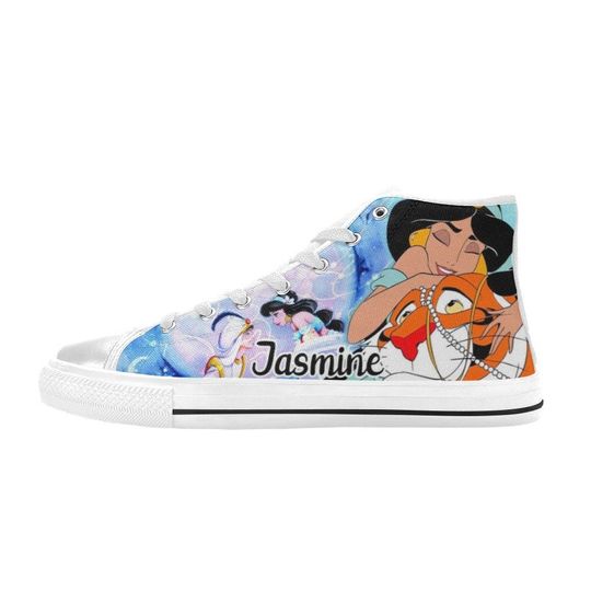 Princess Jasmine Aladdin High Top Shoes Sneakers