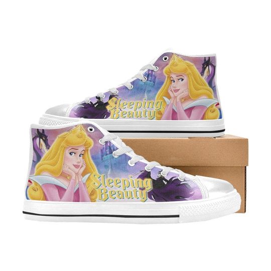 Sleeping Beauty High Top Shoes Sneakers