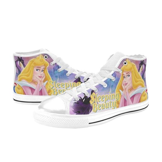 Sleeping Beauty High Top Shoes Sneakers
