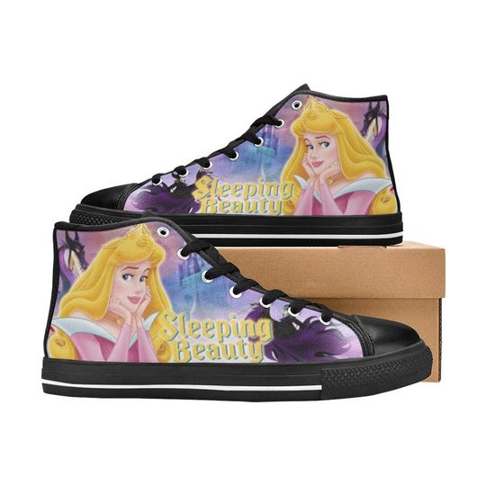Sleeping Beauty High Top Shoes Sneakers