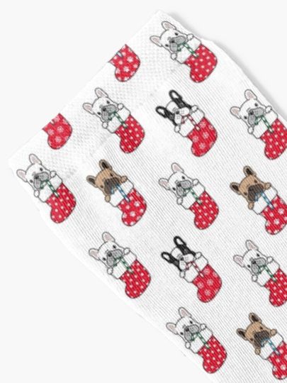 French Bulldog Christmas Socks Socks