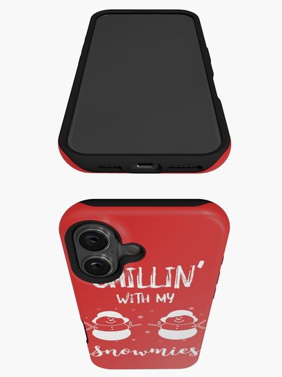 Chillin' with my snowmies funny snowmen iPhone Case