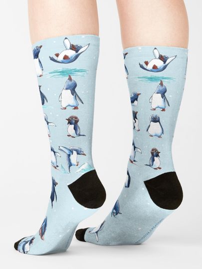 Gentoo penguins colony Socks