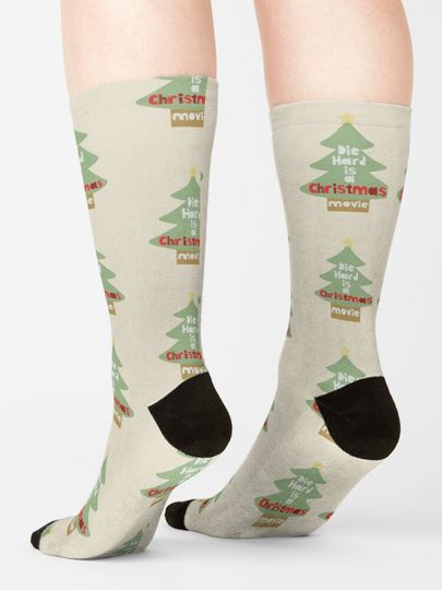 Die Hard is a Christmas Movie Socks