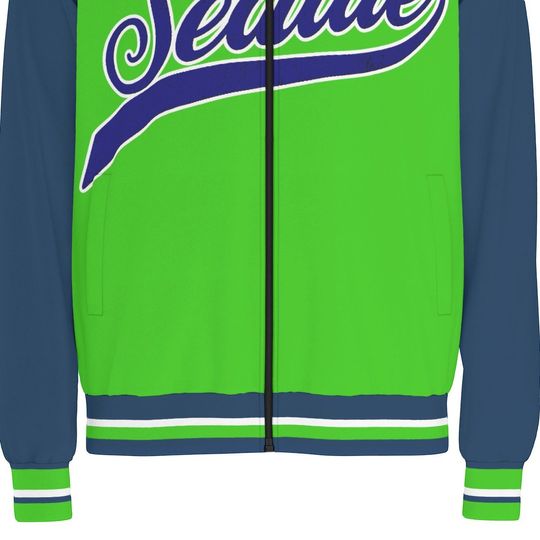 SEATTLE SEAHAWKS  Raglan-Sleeve Stand Collar Jacket