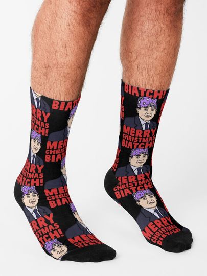Prison Mike Christmas  Socks