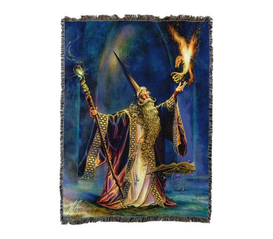 The Wizard - Myles Pinkney Woven Blanket