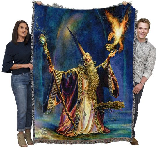 The Wizard - Myles Pinkney Woven Blanket