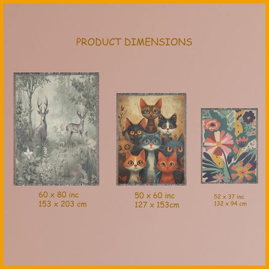 Enchanted Forest Watercolor Woven Blanket