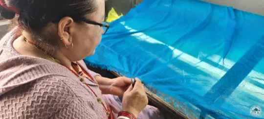 Cashmere Cover Aekamba, Hand Woven From Nepal, Bedspread, Blanket, Throw