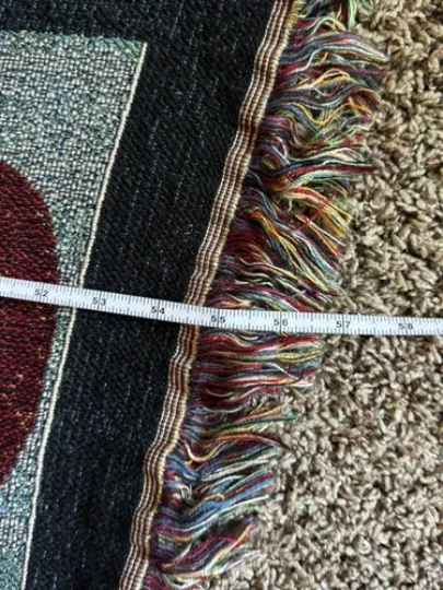 Winter Woven Tapestry Throw Blanket Snowmen Melt Memories Last Wall Hanging EUC