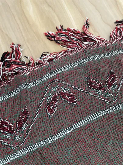 Disney Mickey Mouse Pluto Christmas Santa Woven Throw Blanket Tapestry 46x69”