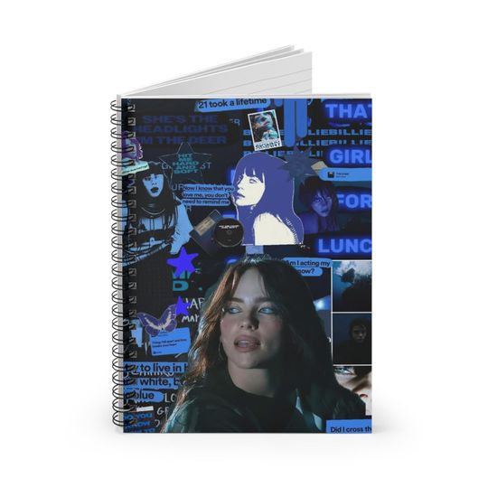 Billie Eilish Spiral Notebook - Ruled Line