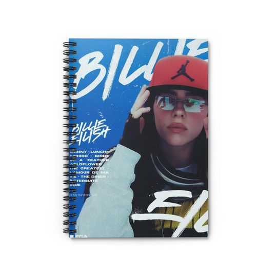 Billie Eilish Spiral Notebook - Ruled Line