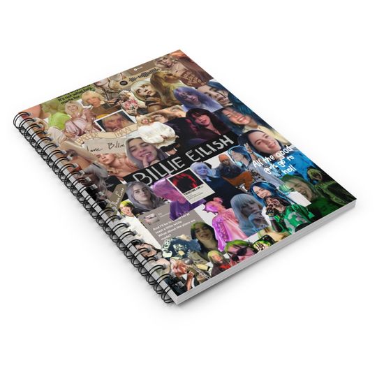 Billie Eilish Spiral Notebook - Ruled Line