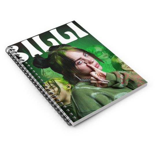 Billie Eilish Spiral Notebook - Ruled Line